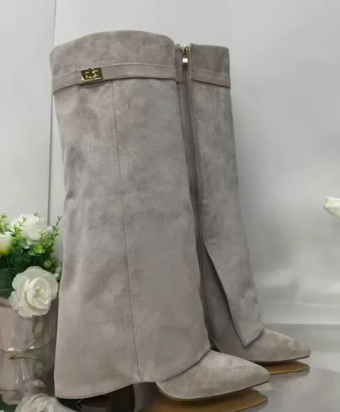 BARCELONA™ | BOTAS ALTAS DE CUERO PARA MUJER Edición Limitada BearsFoots®