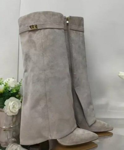 BARCELONA™ | BOTAS ALTAS DE CUERO PARA MUJER Edición Limitada BearsFoots®