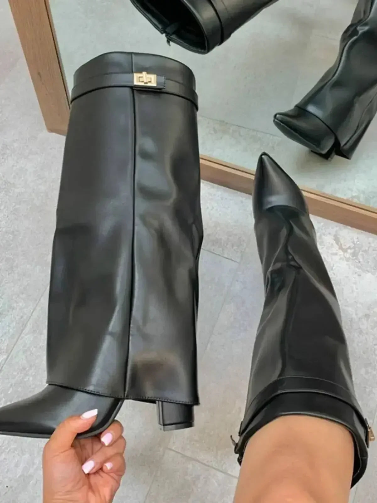 BARCELONA™ | BOTAS ALTAS DE CUERO PARA MUJER Edición Limitada BearsFoots®
