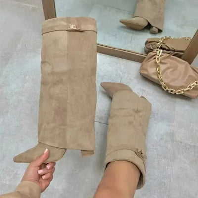 BARCELONA™ | BOTAS ALTAS DE CUERO PARA MUJER Edición Limitada BearsFoots®