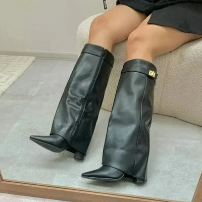 BARCELONA™ | BOTAS ALTAS DE CUERO PARA MUJER Edición Limitada BearsFoots®