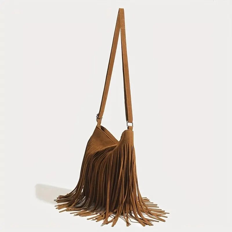 ZAHARA™ | BOLSO DE CUERO CON FLECOS Edición Limitada BearsFoots®