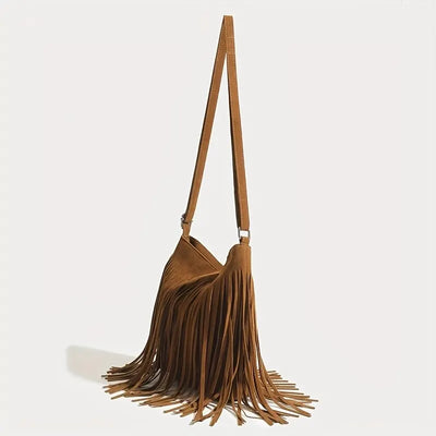 ZAHARA™ | BOLSO DE CUERO CON FLECOS Edición Limitada BearsFoots®