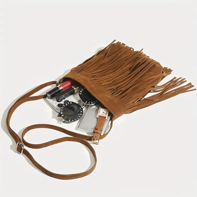 ZAHARA™ | BOLSO DE CUERO CON FLECOS Edición Limitada BearsFoots®