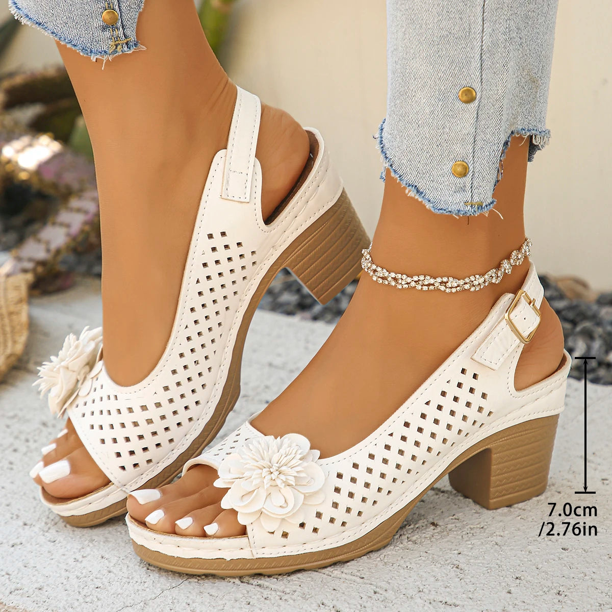 TARIFA™ | SANDALIA DE TACÓN GRUESO