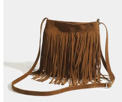 ZAHARA™ | BOLSO DE CUERO CON FLECOS Edición Limitada BearsFoots®