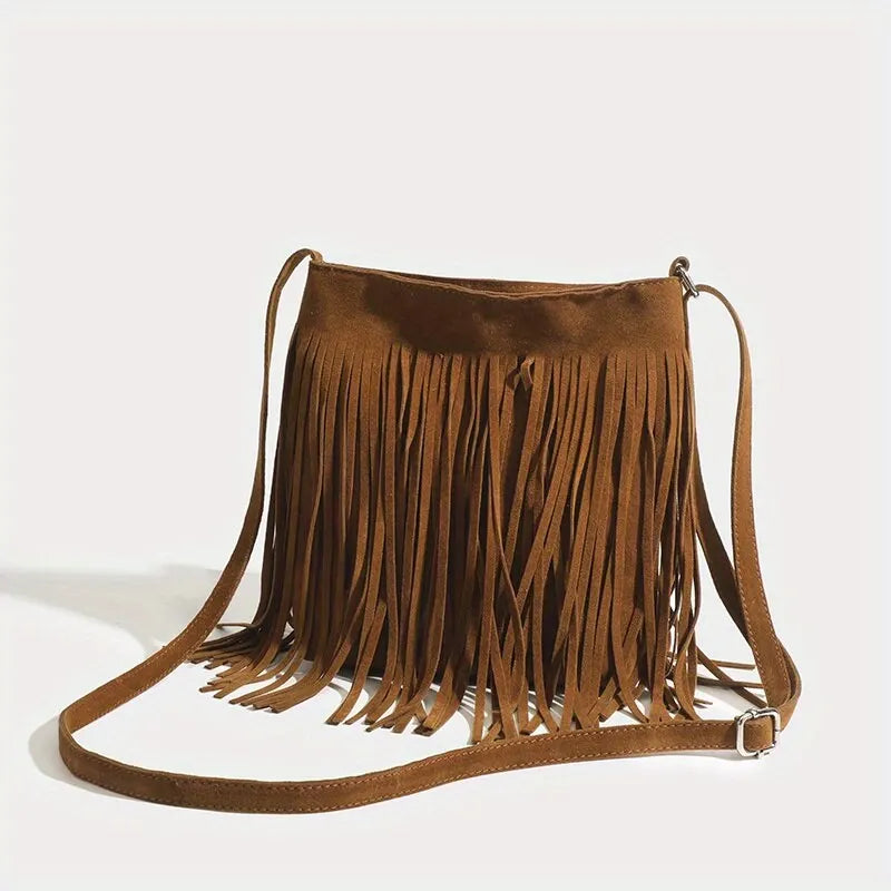 ZAHARA™ | BOLSO DE CUERO CON FLECOS Edición Limitada BearsFoots®