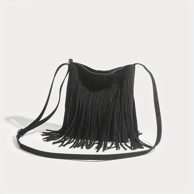 ZAHARA™ | BOLSO DE CUERO CON FLECOS Edición Limitada BearsFoots®